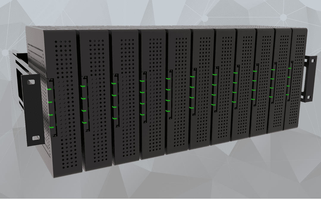 Flexible and Scalable Mounting for Optical LAN Using DIN Rail Solutions