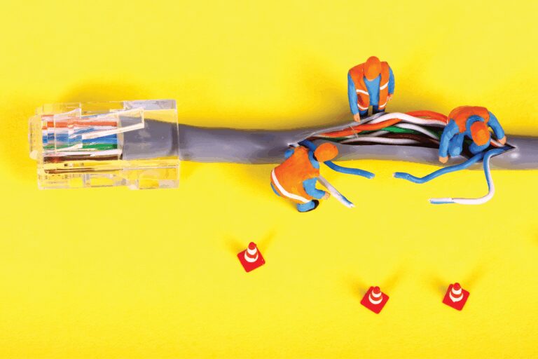 An illustrative concept of broken connectivity.